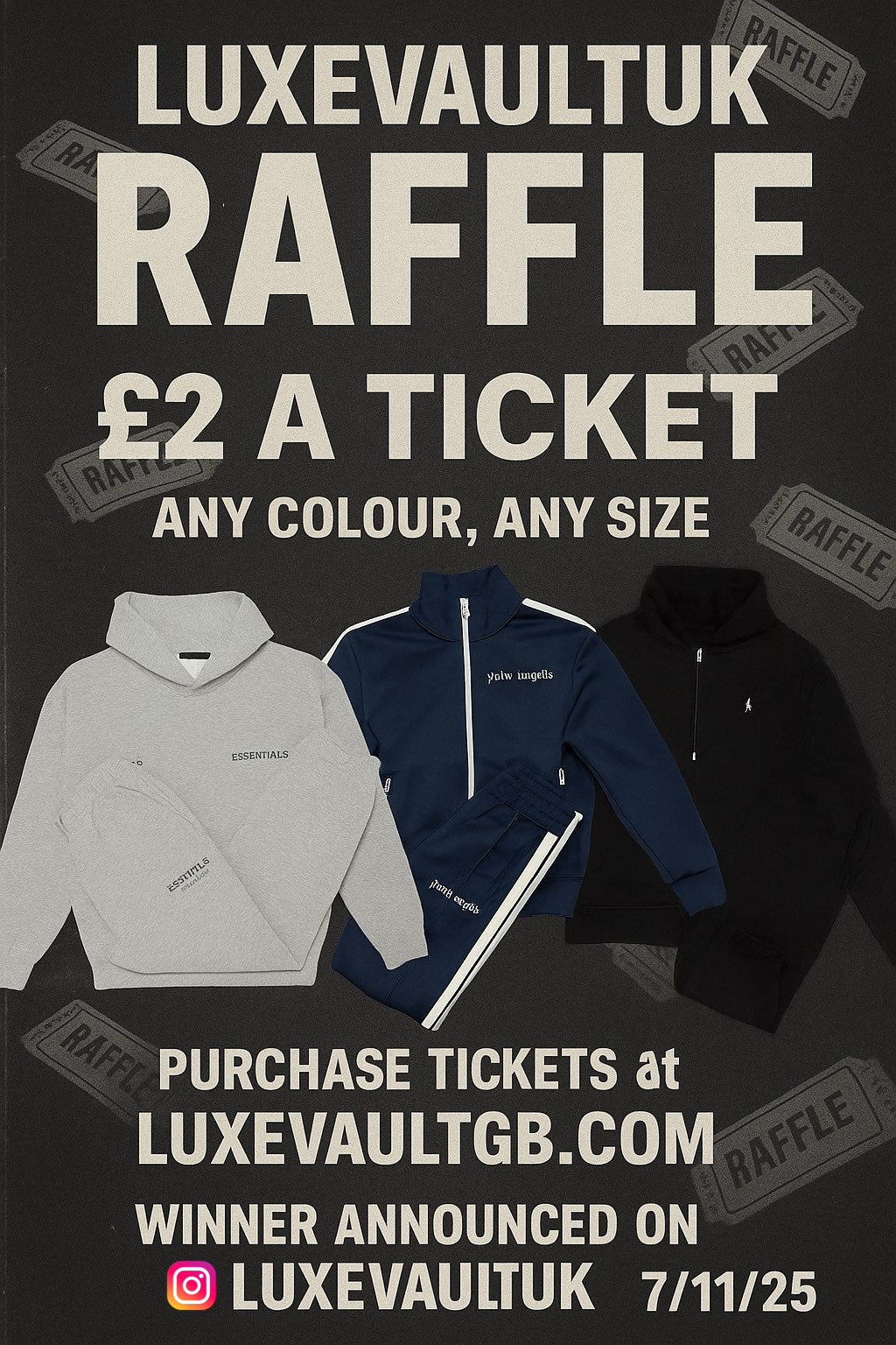 Tracksuit raffle