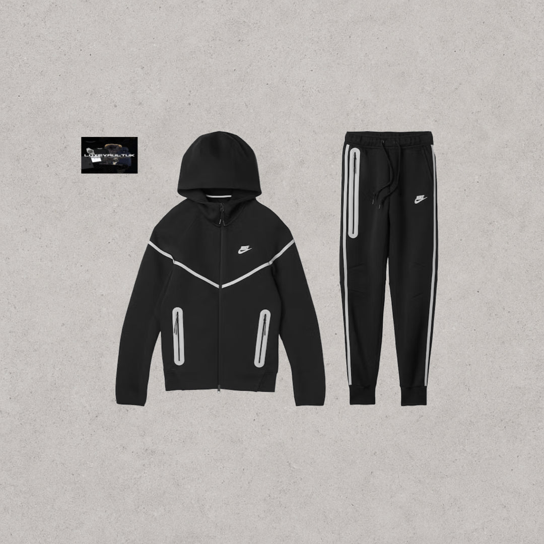 Nike Sportswear Tech Fleece Full Zip Hoodie & Joggers Reflective Details Set